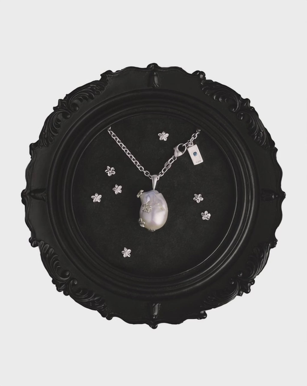 Flower-Studded Baroque Pearl Necklace